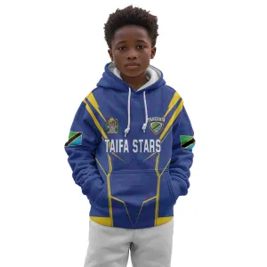 Custom Afro Tanzania Football Kid Hoodie Taifa Stars Go Champion LT18