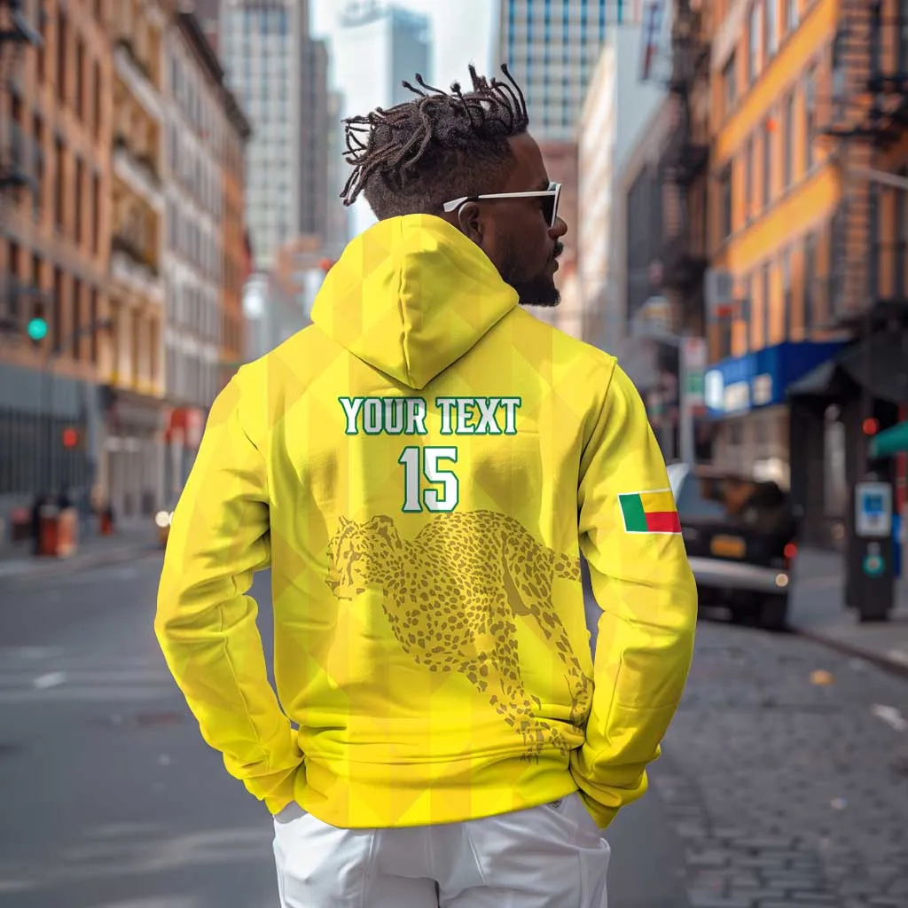 Custom Benin Football Hoodie Go Les Guepards LT15