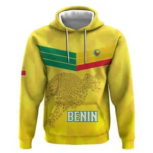 Custom Benin Football Hoodie Go Les Guepards LT15