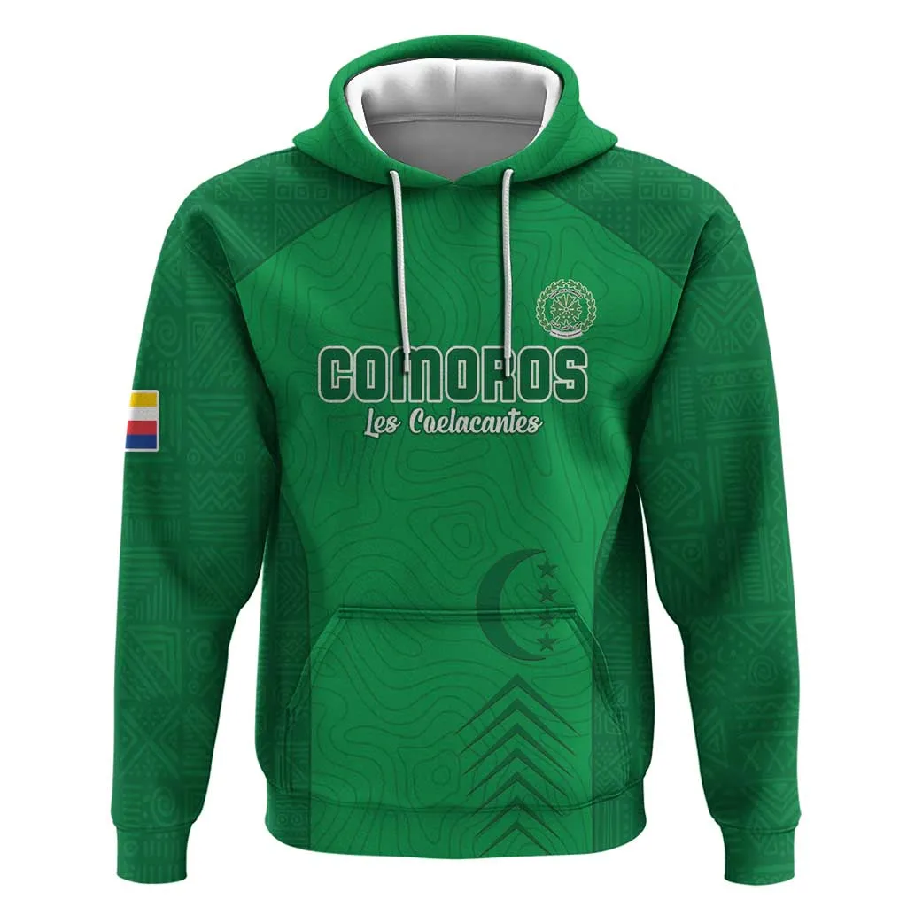 Custom Comoros Football Hoodie Go Les Coelacantes LT15