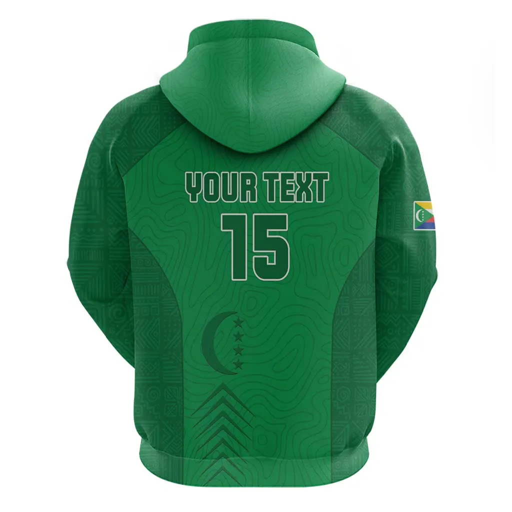 Custom Comoros Football Hoodie Go Les Coelacantes LT15