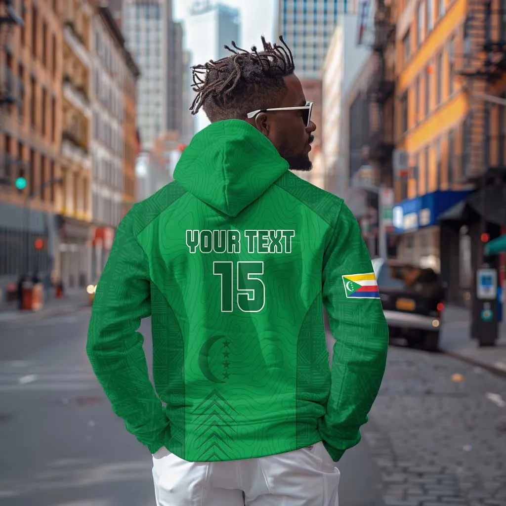 Custom Comoros Football Hoodie Go Les Coelacantes LT15