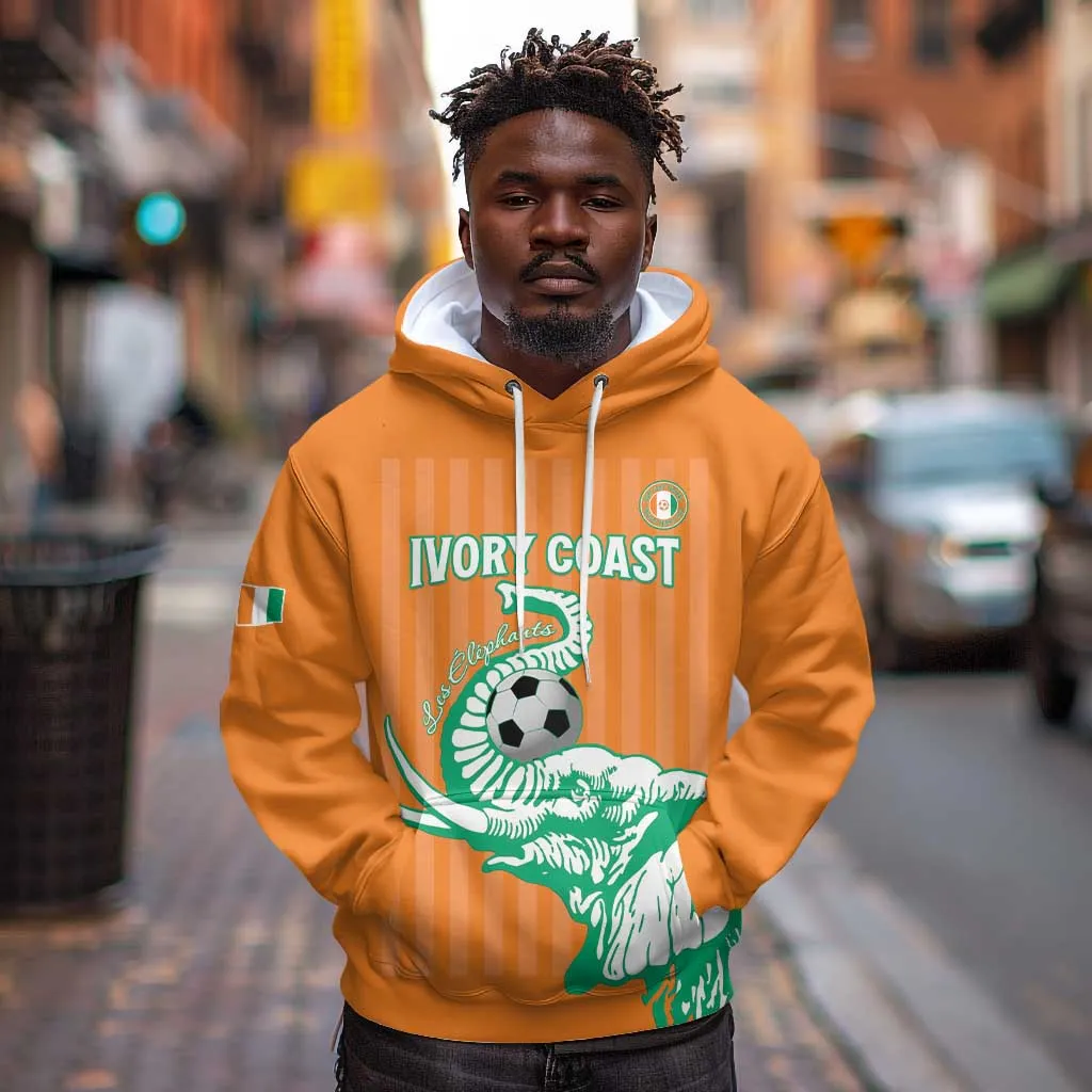 Custom Cote dIvoire Football Hoodie Les Elephants LT15