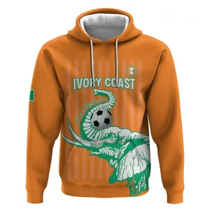Custom Cote dIvoire Football Hoodie Les Elephants LT15