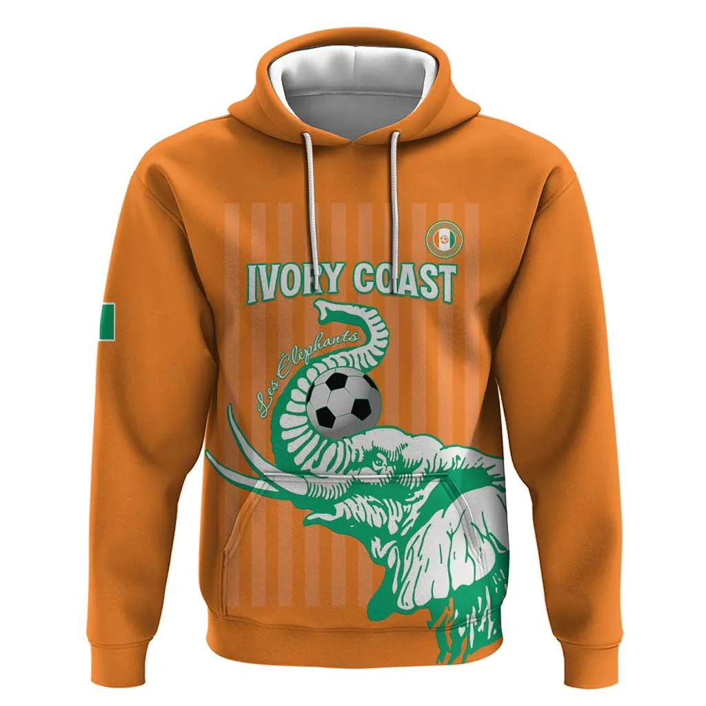 Custom Cote dIvoire Football Hoodie Les Elephants LT15