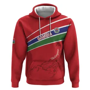 Custom Gambia Football Hoodie Scorpions Never Die LT15
