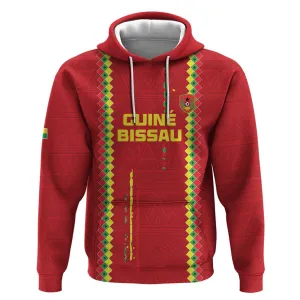 Custom Guinea Bissau Football Hoodie Go Djurtus - African Pattern LT15