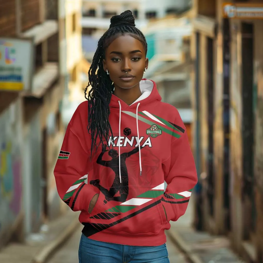 Custom Kenya Volleyball Hoodie Go Champions LT15