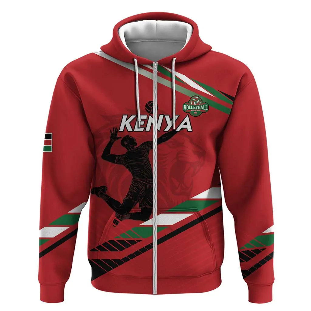 Custom Kenya Volleyball Hoodie Go Champions LT15
