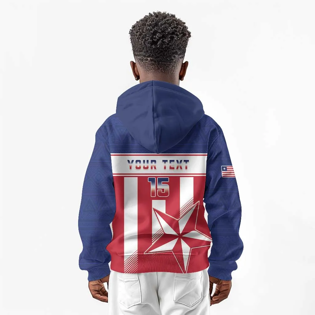 Custom Liberia Football Kid Hoodie Sporty Style LT15