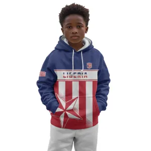 Custom Liberia Football Kid Hoodie Sporty Style LT15