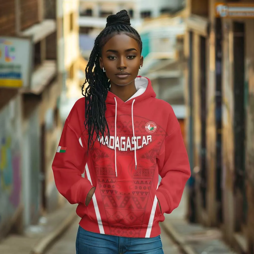 Custom Madagascar Football Hoodie Go Champions LT15