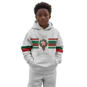 Custom Moroccan Football Kid Hoodie The Hunt of Atlas Lions LT03