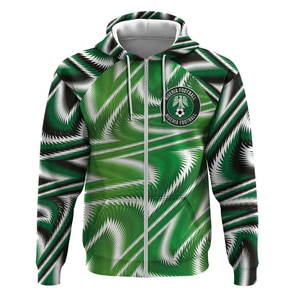 Custom Nigeria Football Hoodie Sporty Super Eagles LT03