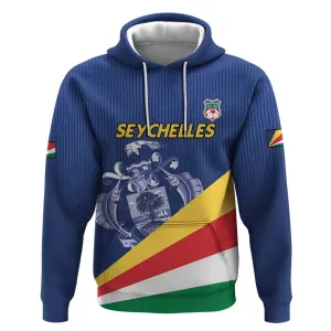 Custom Seychelles Beach Soccer 2025 Hoodie Go Champions Sesel LT15