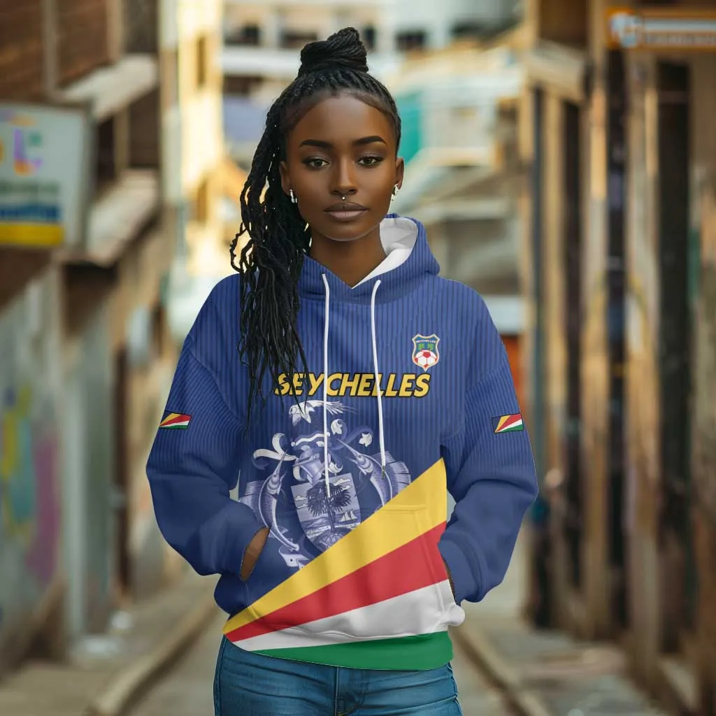 Custom Seychelles Beach Soccer 2025 Hoodie Go Champions Sesel LT15