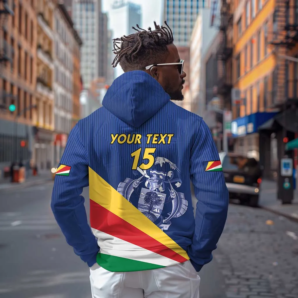 Custom Seychelles Beach Soccer 2025 Hoodie Go Champions Sesel LT15