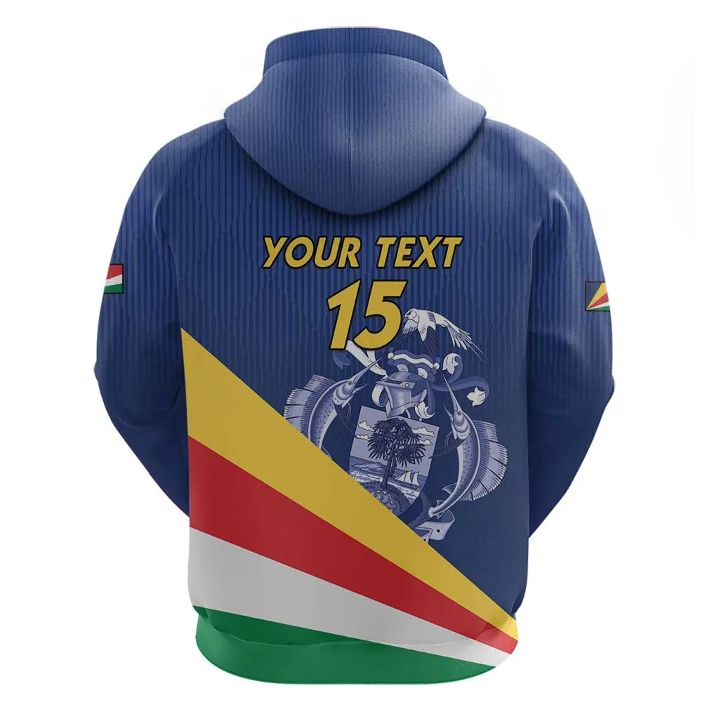 Custom Seychelles Beach Soccer 2025 Hoodie Go Champions Sesel LT15