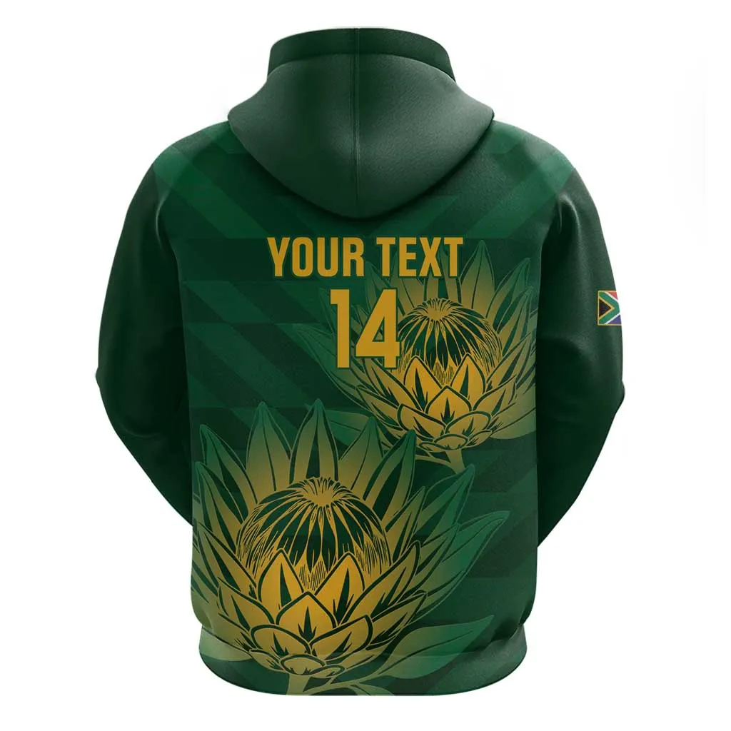 Custom South Africa Cricket Hoodie Go Champions Proteas LT14