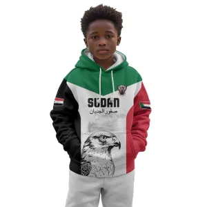Custom Sudan Football Kid Hoodie Yalla Sudan LT15
