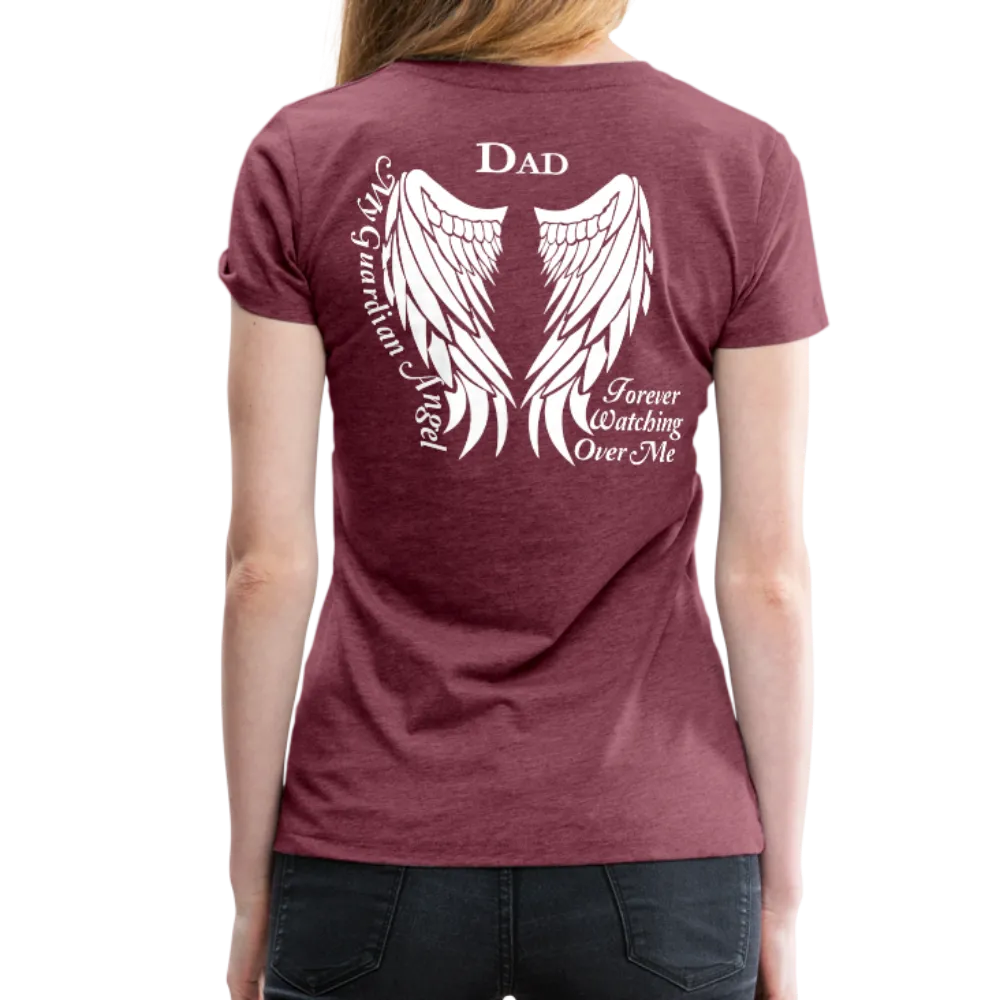 Dad Guardian Angel Women’s Premium T-Shirt (CK1450)