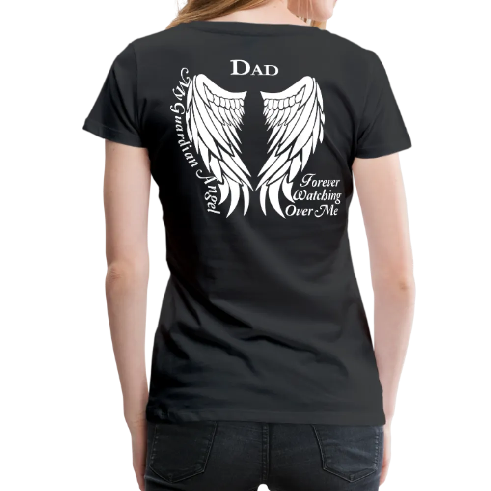 Dad Guardian Angel Women’s Premium T-Shirt (CK1450)