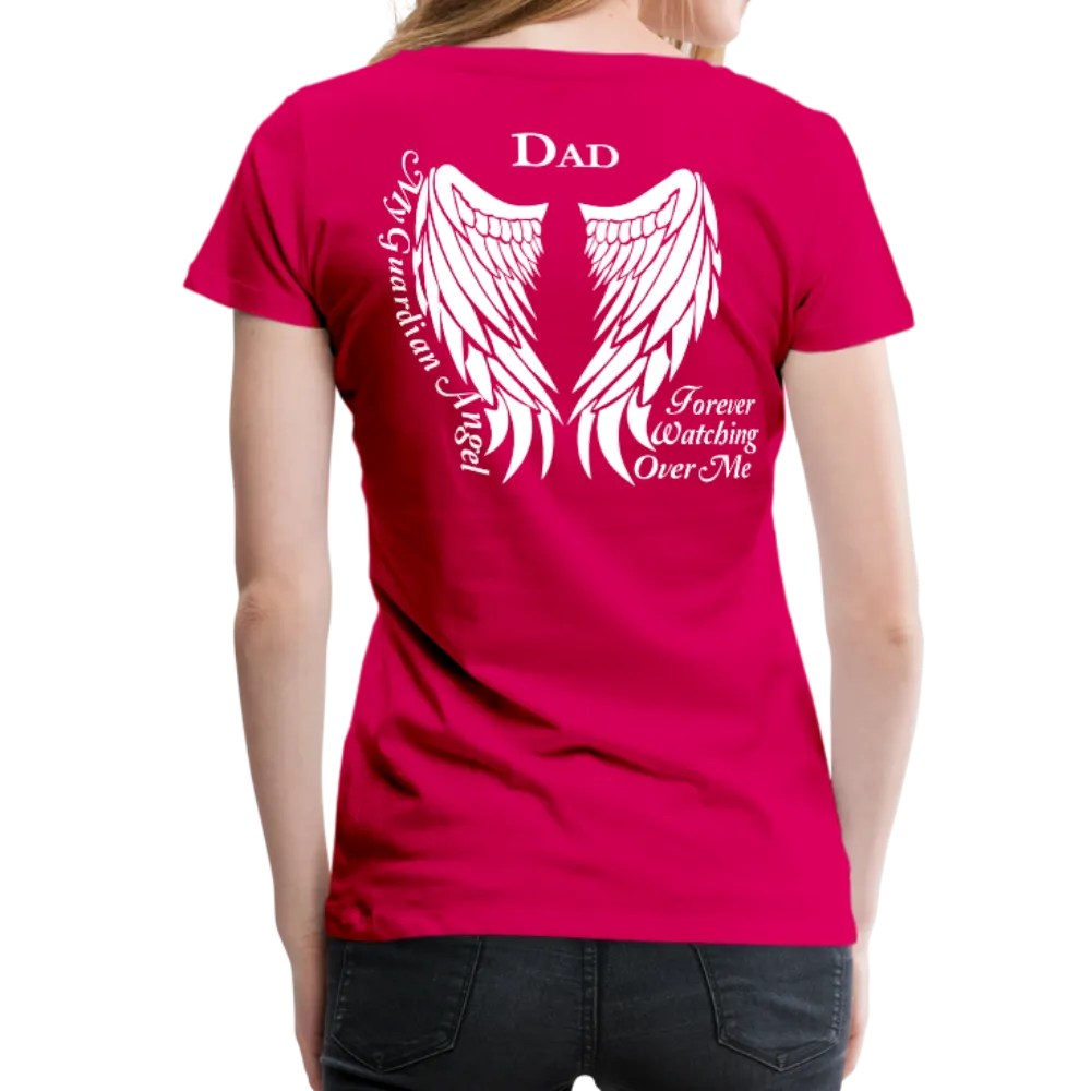 Dad Guardian Angel Women’s Premium T-Shirt (CK1450)