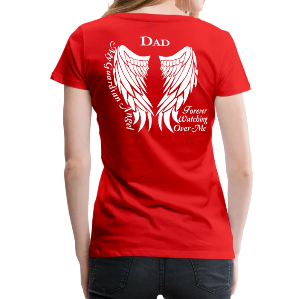 Dad Guardian Angel Women’s Premium T-Shirt (CK1450)