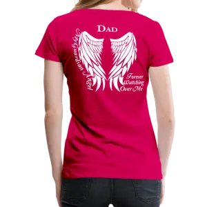 Dad Guardian Angel Women’s Premium T-Shirt (CK1450)