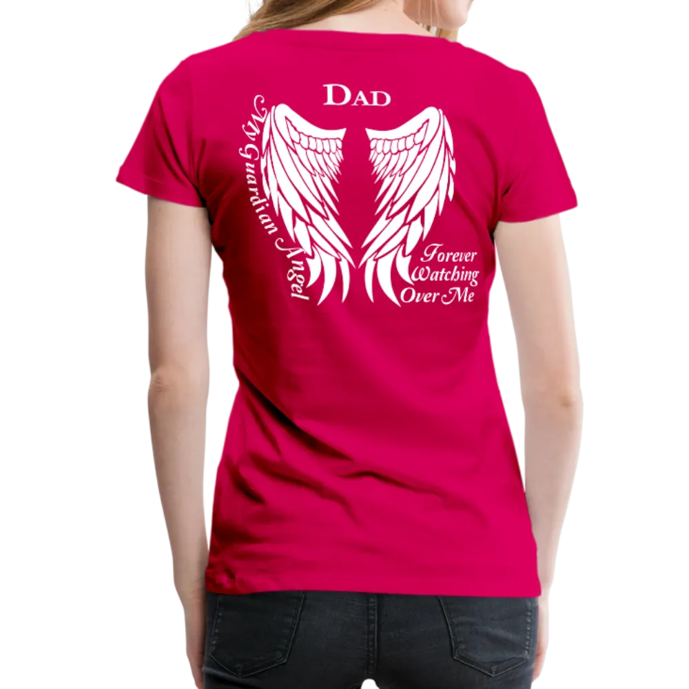 Dad Guardian Angel Women’s Premium T-Shirt (CK1450)