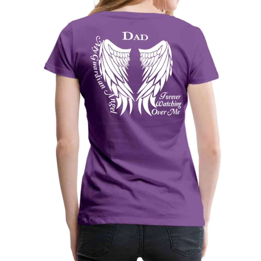 Dad Guardian Angel Women’s Premium T-Shirt (CK1450)