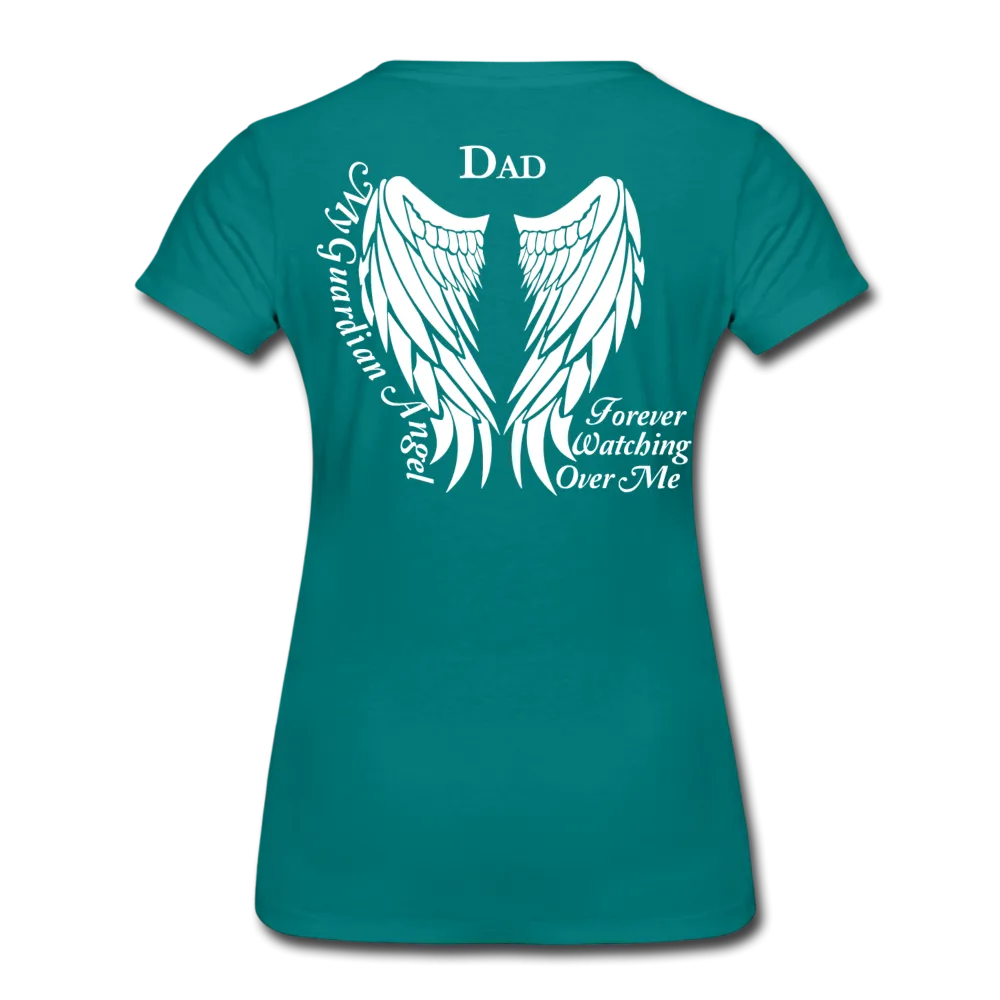 Dad Guardian Angel Women’s Premium T-Shirt (CK1450)
