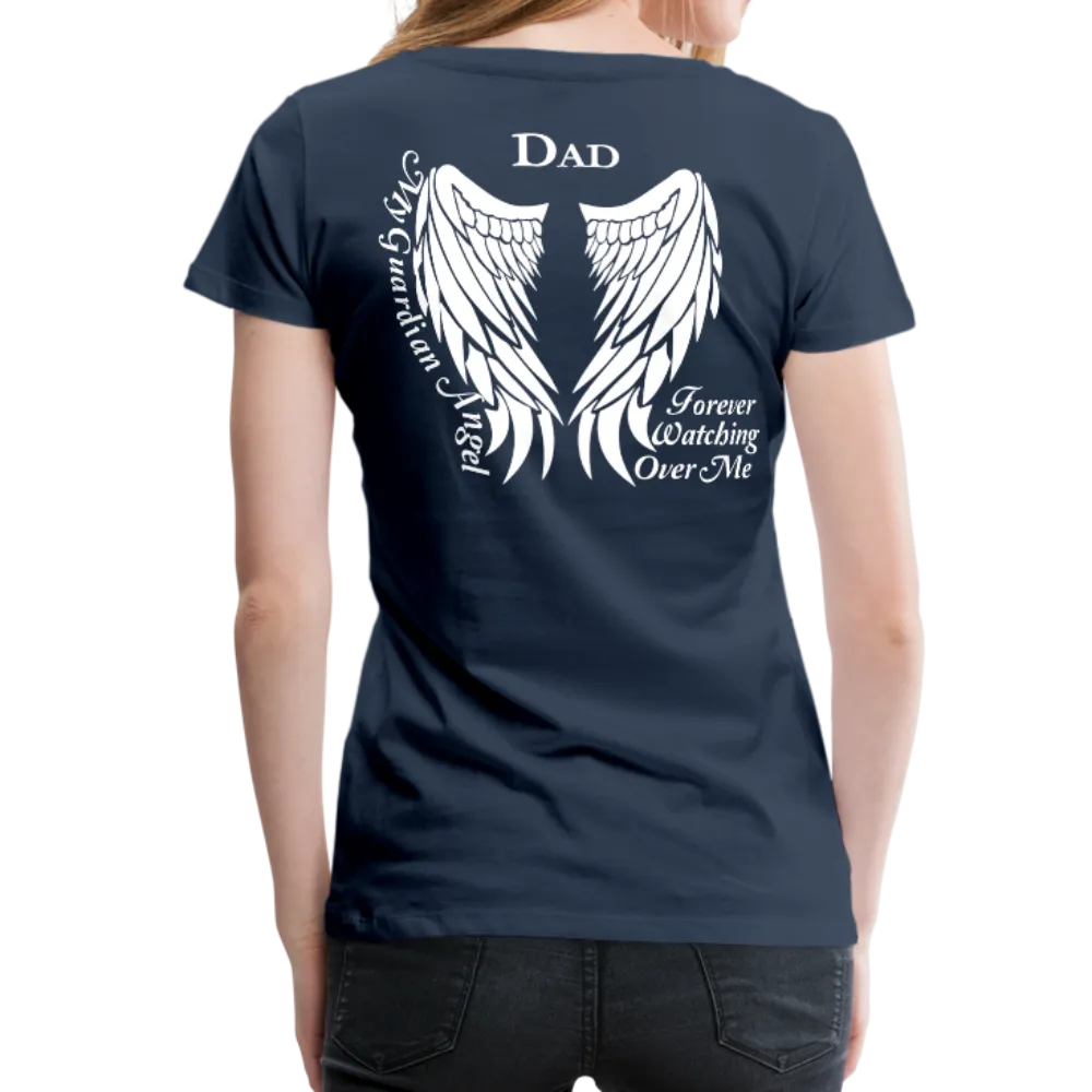 Dad Guardian Angel Women’s Premium T-Shirt (CK1450)