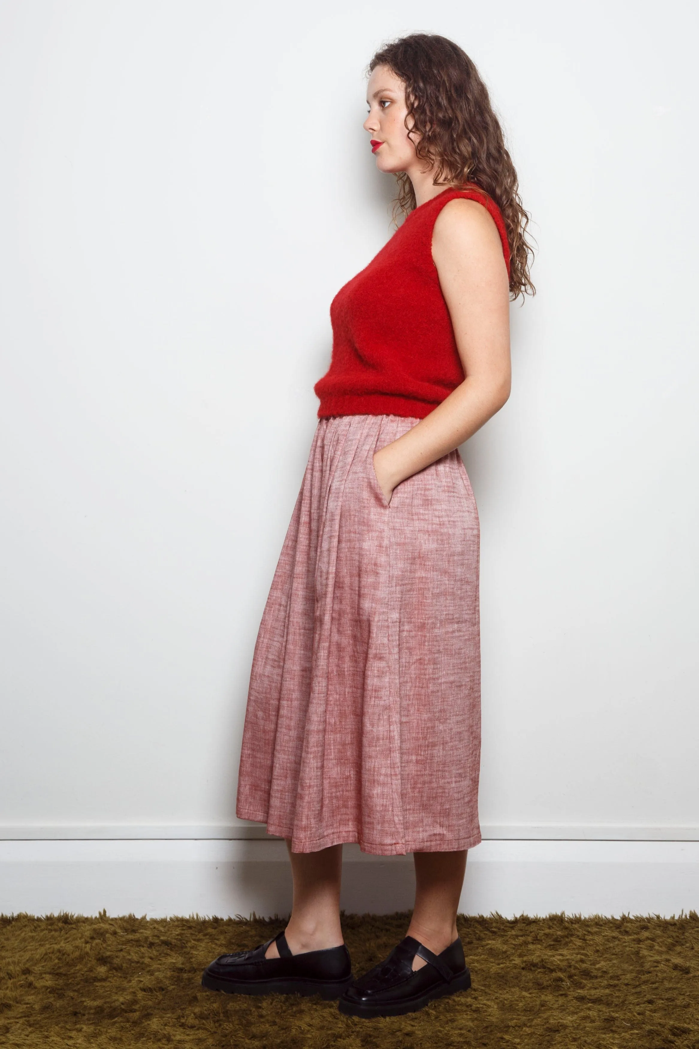 Dalston Valentina Vest Alpaca Flame