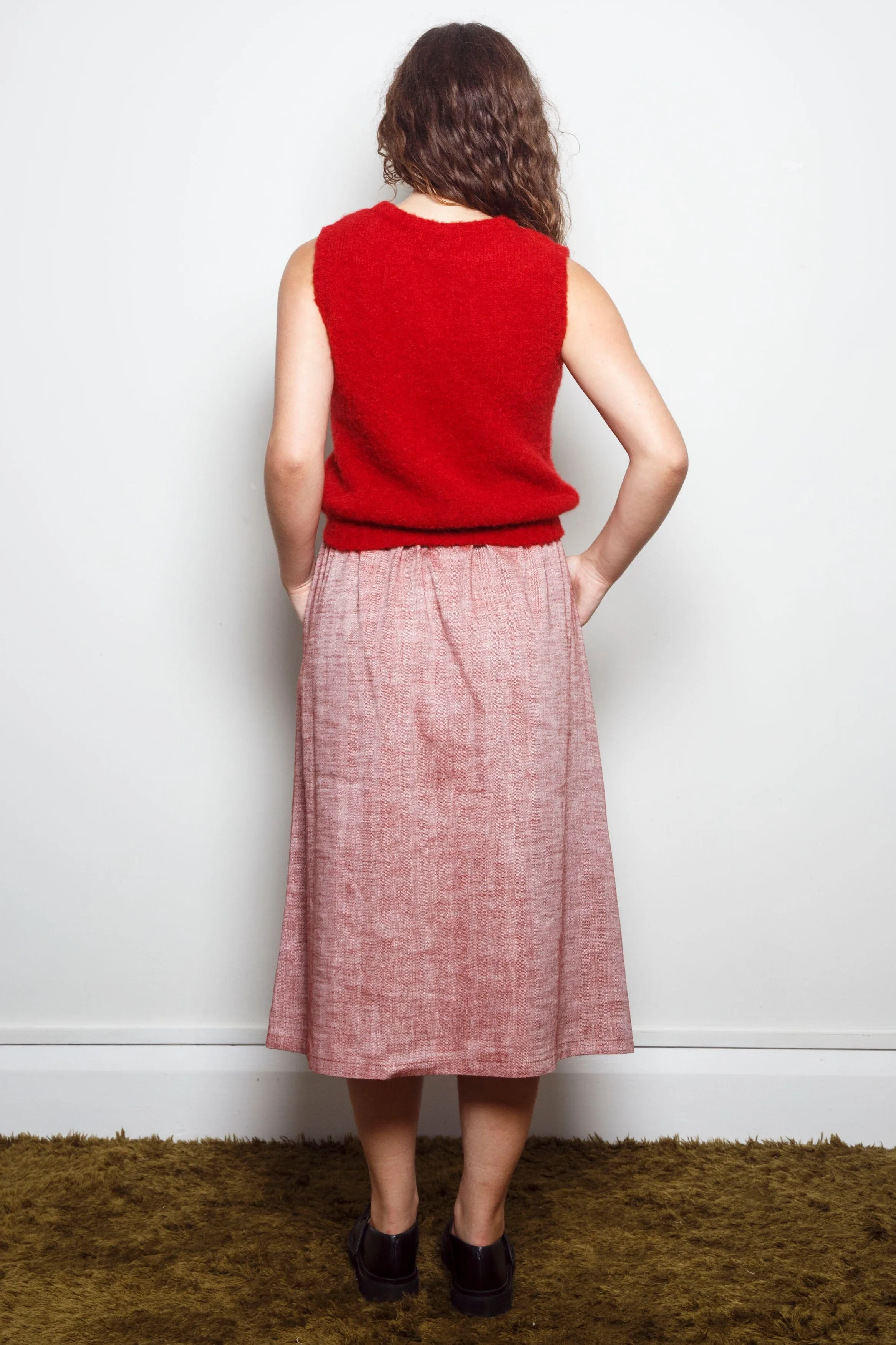 Dalston Valentina Vest Alpaca Flame