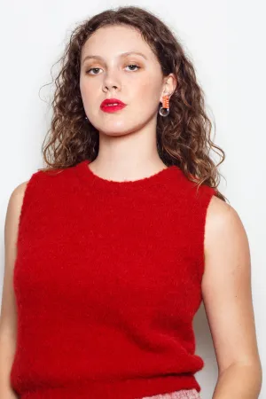 Dalston Valentina Vest Alpaca Flame