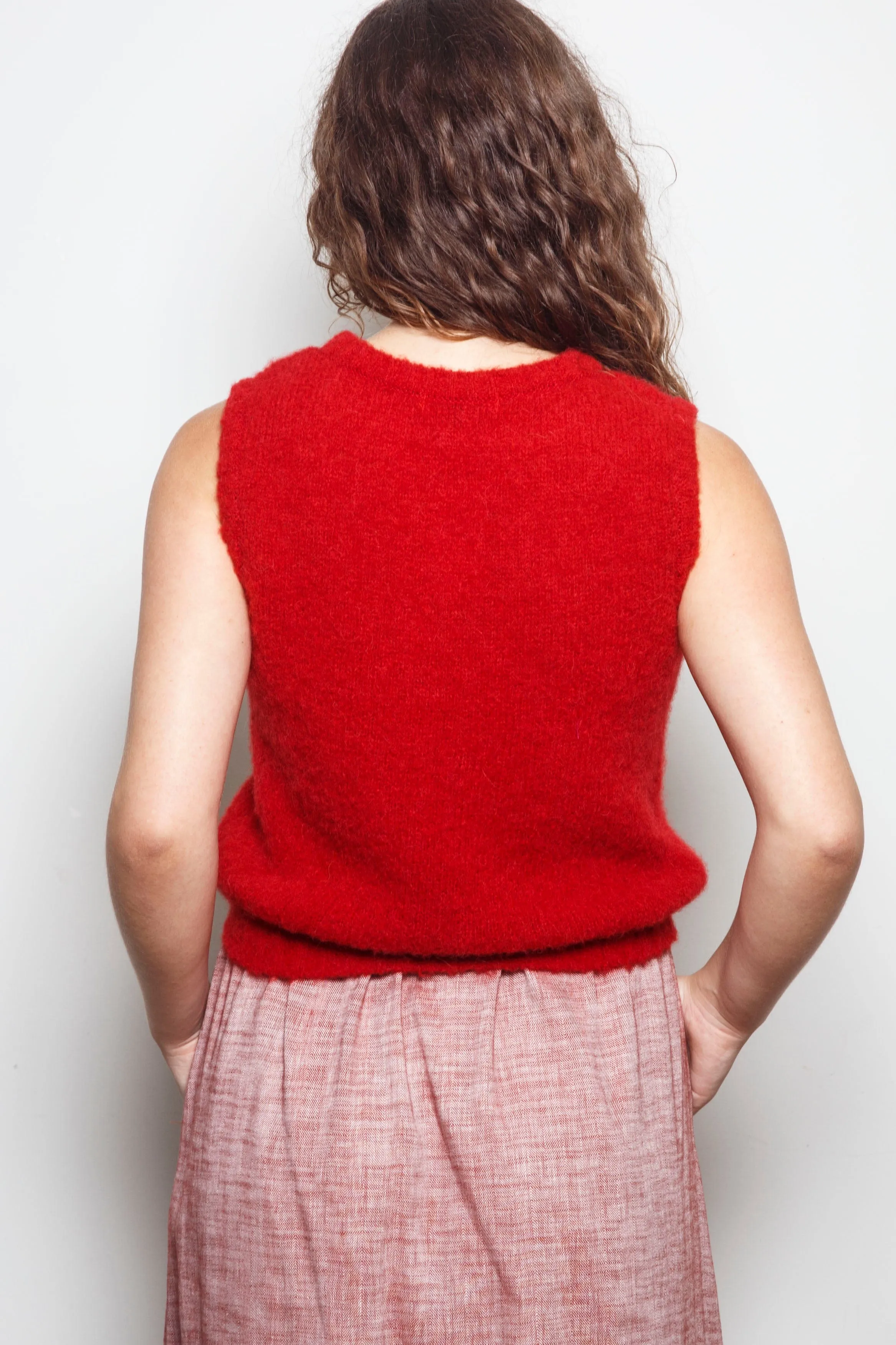 Dalston Valentina Vest Alpaca Flame