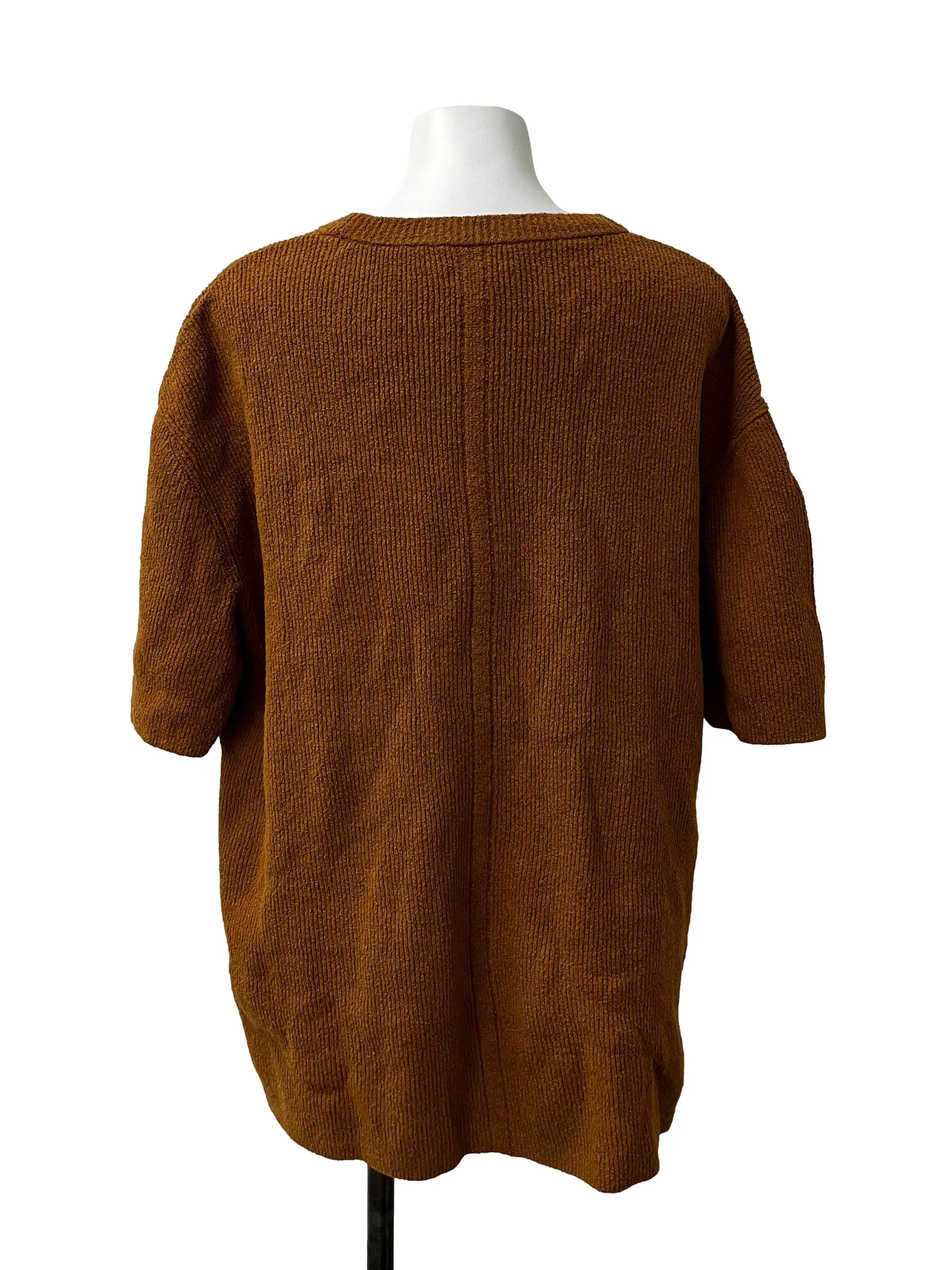 Dark Yellow Textured Top