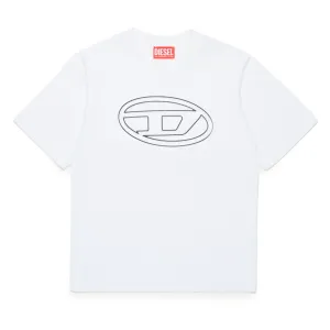 Diesel White Oval Logo T-Shirt