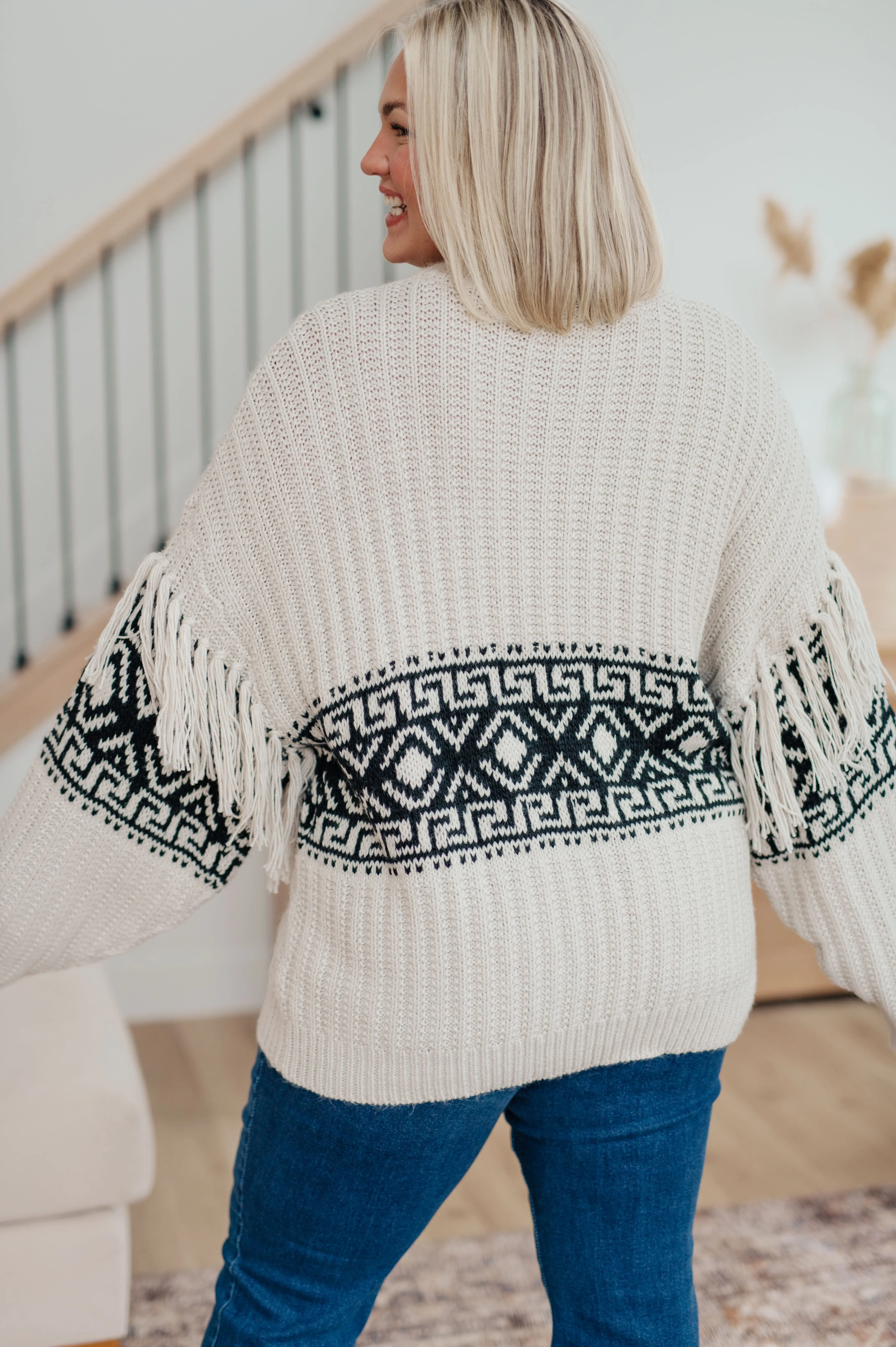 Don't Waver Fringe Detail Sweater (Ships in 2-3 Weeks)