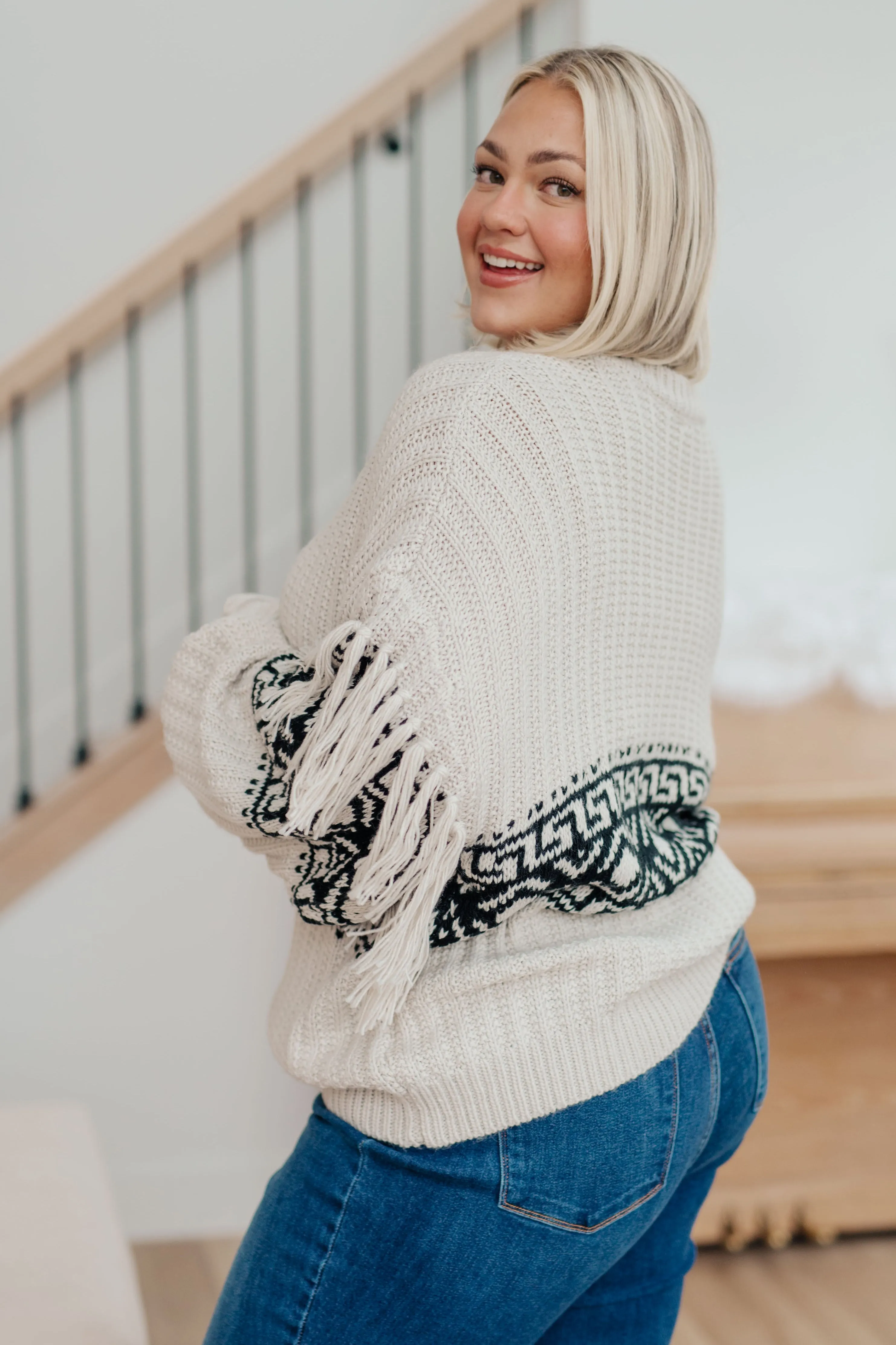 Don't Waver Fringe Detail Sweater (Ships in 2-3 Weeks)