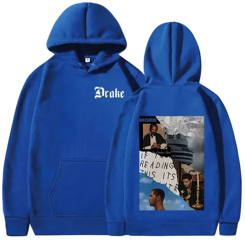 Drake Music Album Cover Hip Hop Vintage Sweatshirts Warm Pullovers Y2k