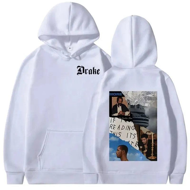 Drake Music Album Cover Hip Hop Vintage Sweatshirts Warm Pullovers Y2k