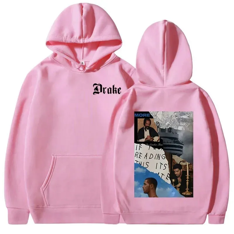Drake Music Album Cover Hip Hop Vintage Sweatshirts Warm Pullovers Y2k