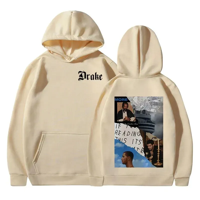 Drake Music Album Cover Hip Hop Vintage Sweatshirts Warm Pullovers Y2k