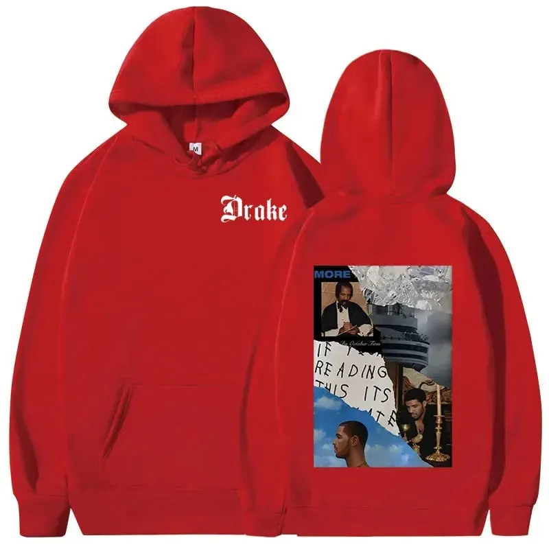 Drake Music Album Cover Hip Hop Vintage Sweatshirts Warm Pullovers Y2k