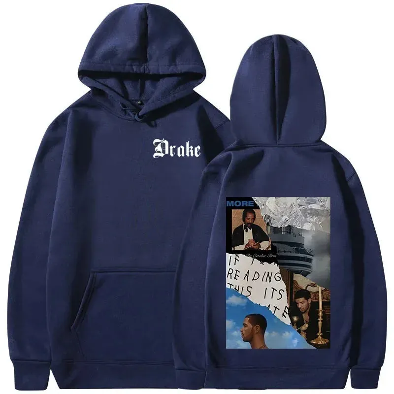 Drake Music Album Cover Hip Hop Vintage Sweatshirts Warm Pullovers Y2k