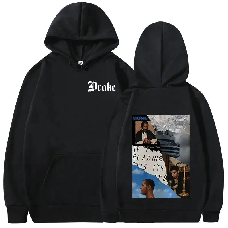 Drake Music Album Cover Hip Hop Vintage Sweatshirts Warm Pullovers Y2k