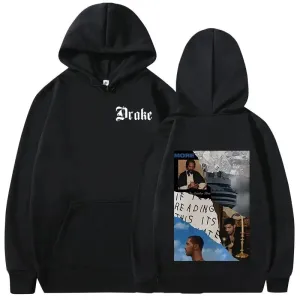 Drake Music Album Cover Hip Hop Vintage Sweatshirts Warm Pullovers Y2k
