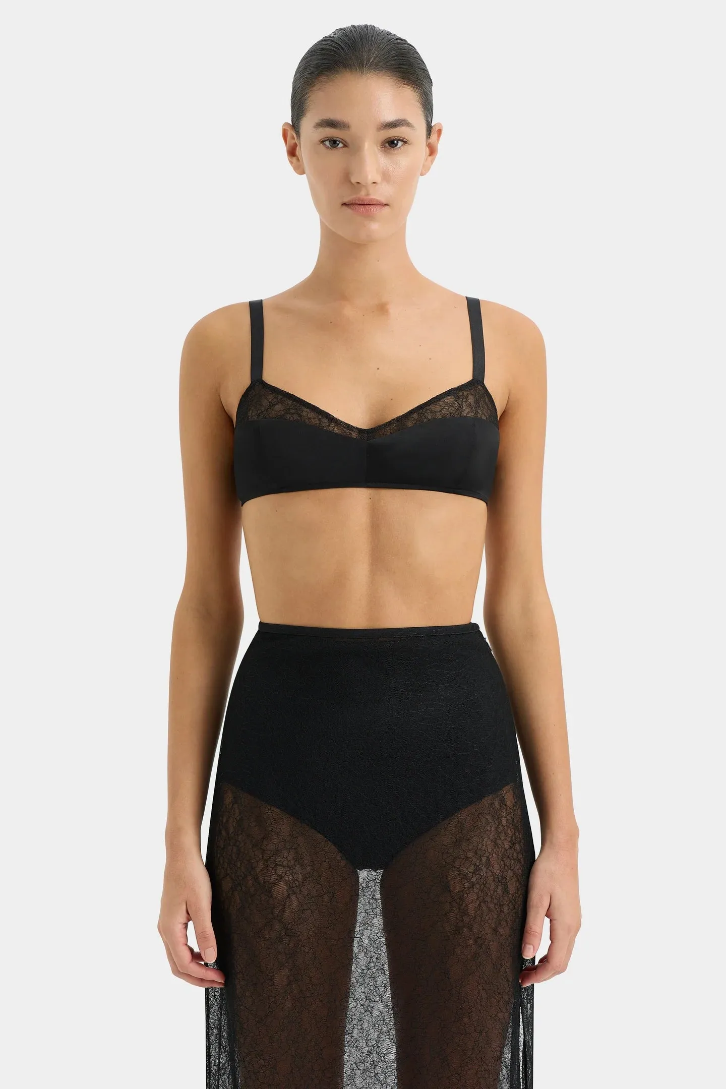 Dunya Draped Skirt | Black